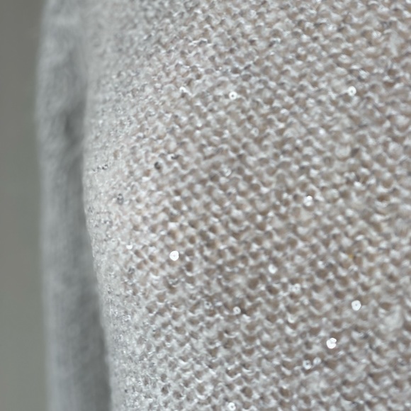 The Limited | Sequin Sweater | Light Gray | Medium - Picture 5 of 5